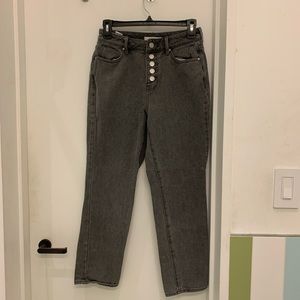 Charcoal mom jeans